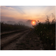 Load image into Gallery viewer, Sunrise over a Country Road Fine Art Print
