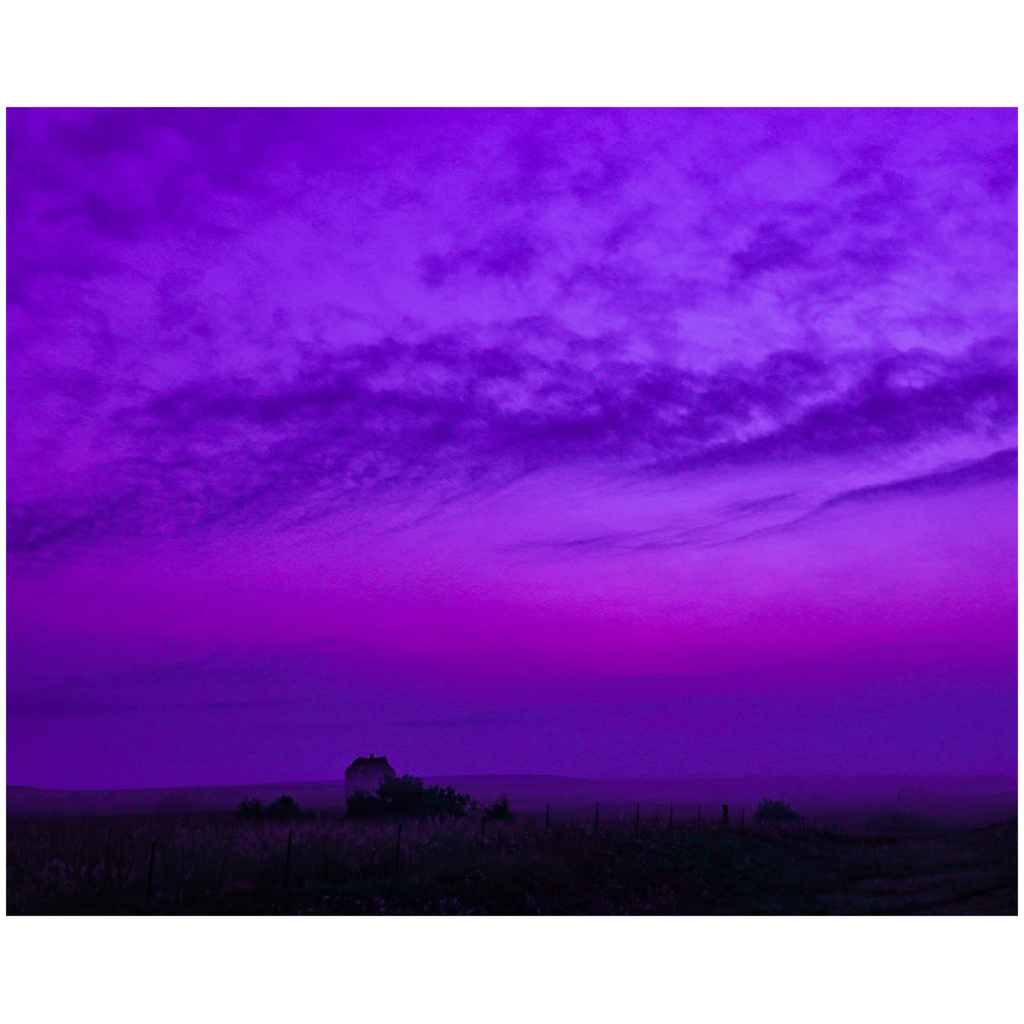 Dark Purple Landscape Fine Art Print