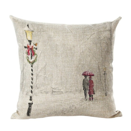 Christmas Pillow Case Car Sofa Waist Throw Cushion