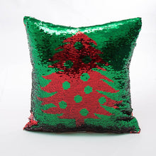 Load image into Gallery viewer, Cushion cover For Merry Christmas Color Glitter
