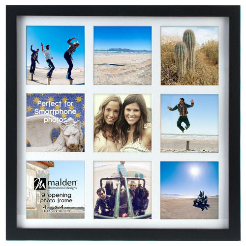 Malden 9 Opening 4x4 Square Collage Frame