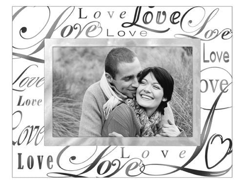 Malden Metallic Love Lettering on Glass 4x6 Frame