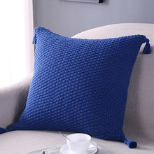Load image into Gallery viewer, Knitting Pillow case Fashion Throw Pillow Tassels
