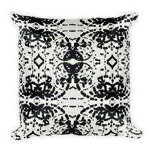 Load image into Gallery viewer, Black and White Particles Throw Pillow
