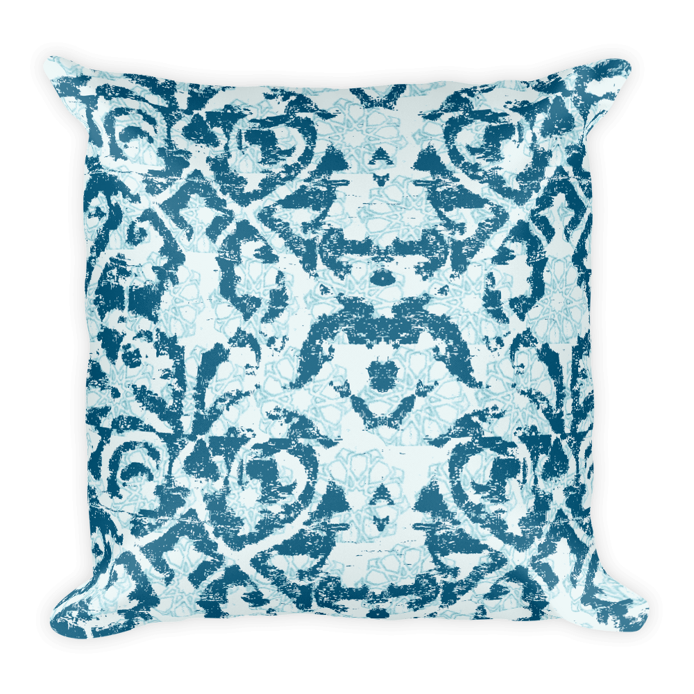 Damask and Receive Throw Pillow