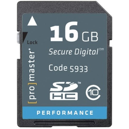 Promaster PerformanceSDHC 16GB Memory Card