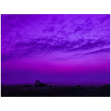 Load image into Gallery viewer, Dark Purple Landscape Fine Art Print
