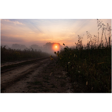 Load image into Gallery viewer, Sunrise over a Country Road Fine Art Print
