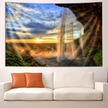 Load image into Gallery viewer, Icelandic Waterfall by Third Eye Tapestries

