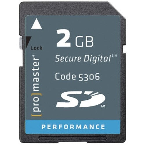 Promaster Standard SD 2GB Memory Card – Fast Focus