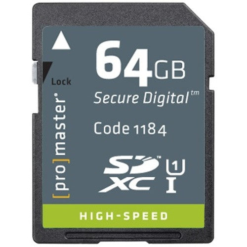 Promaster HighSpeed SDXC 64GB Memory Card