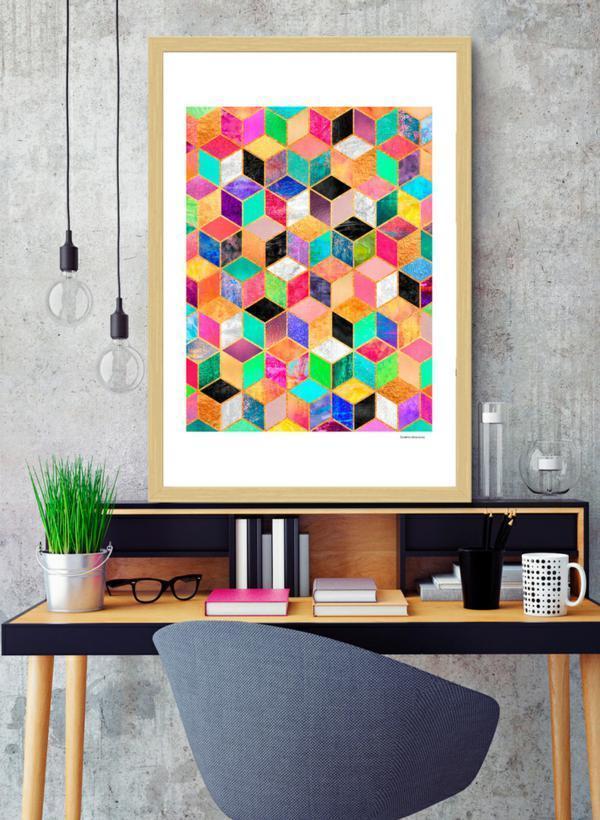 Colorful Cubes  Frame