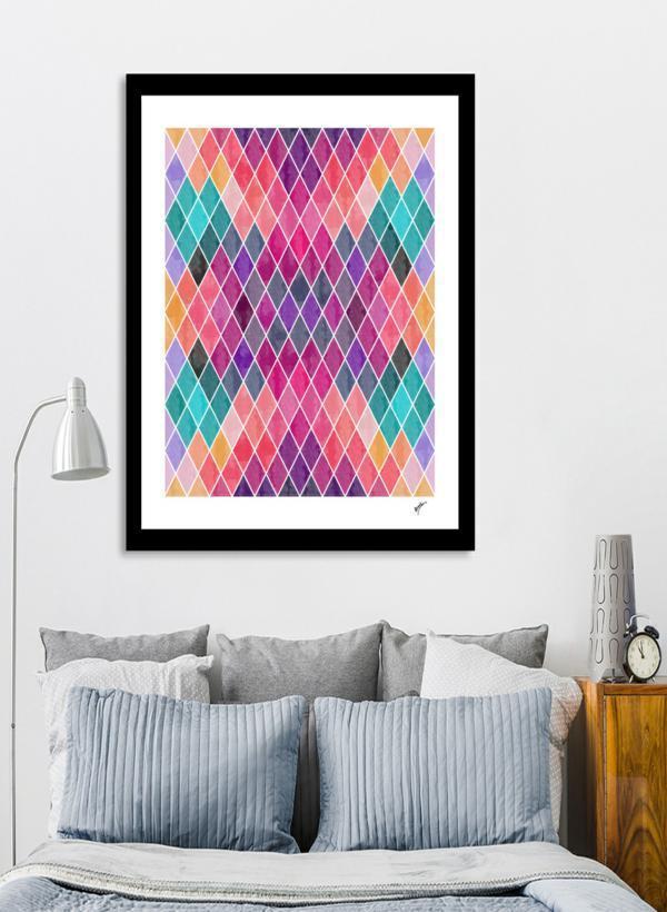 Watercolor Geometric Patterns  Frame