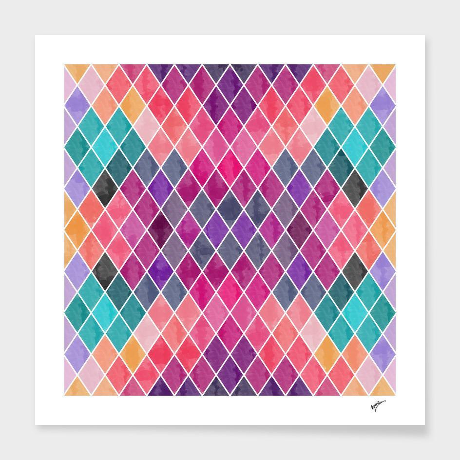 Watercolor Geometric Patterns Frame – Fast Focus