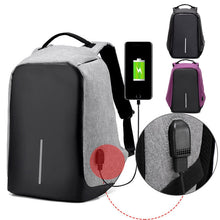 Load image into Gallery viewer, Anti-theft Backpack With USB Charge Port Concealed Zippers And Larger Volume Capacity Lightweight Waterproof for School Travel
