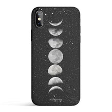Load image into Gallery viewer, Moon Phases - Colored Candy Matte TPU iPhone Case Cover
