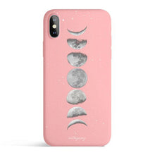 Load image into Gallery viewer, Moon Phases - Colored Candy Matte TPU iPhone Case Cover
