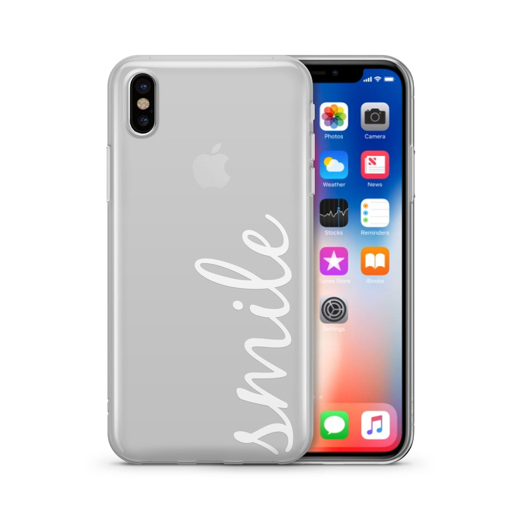 Smile Quote - Clear TPU Case Cover