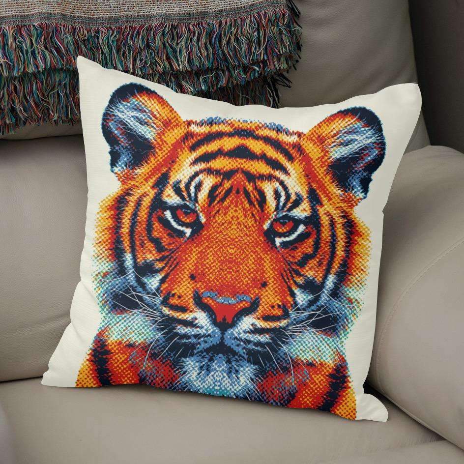 Tiger Colorful Animals Pillow