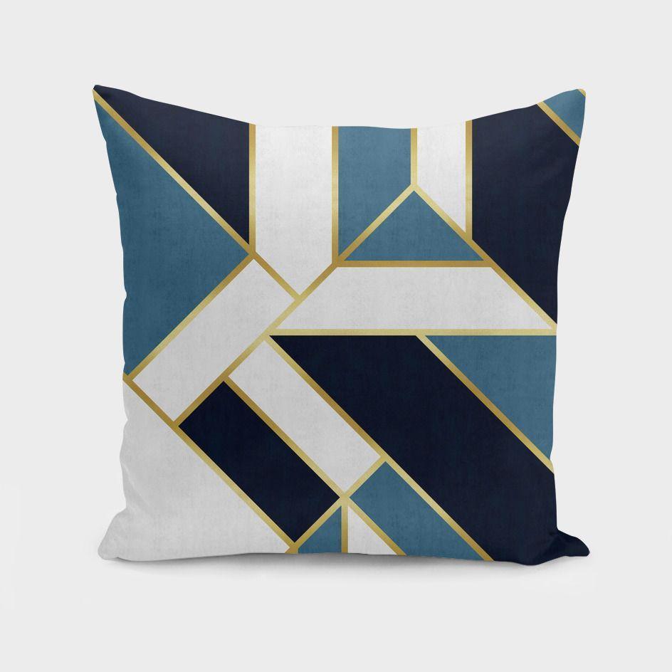 Geometric and golden art V Cushion/Pillow