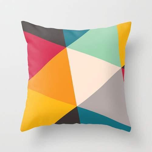 Tilting Triangles Pillow