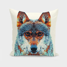 Load image into Gallery viewer, Wolf - Colorful Animals  Cushion/Pillow
